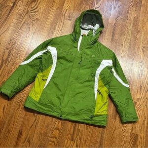 Nike ACG Stormfit Shell And Liner Jacket Womens XL Layers 2 &3 Green No Fleece